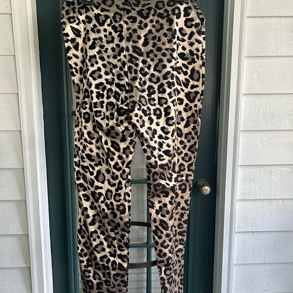 Karen Kane NWT Leopard Print Shiny Piper Pants XL - Picture 4 of 6